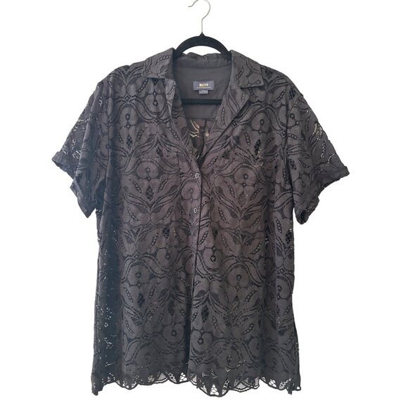 Maeve by Anthropologie Lace Surf Shirt XLarge, NWOT - Picture 2 of 10